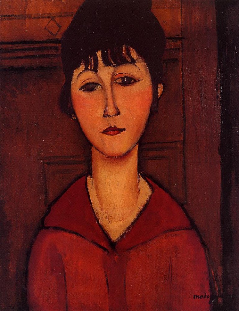 Head of a Young Girl by Amedeo  Modigliani