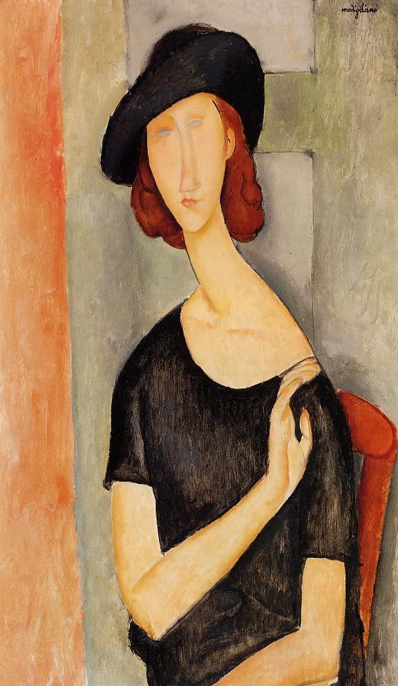 Jean Hebuterne in a Hat by Amedeo  Modigliani
