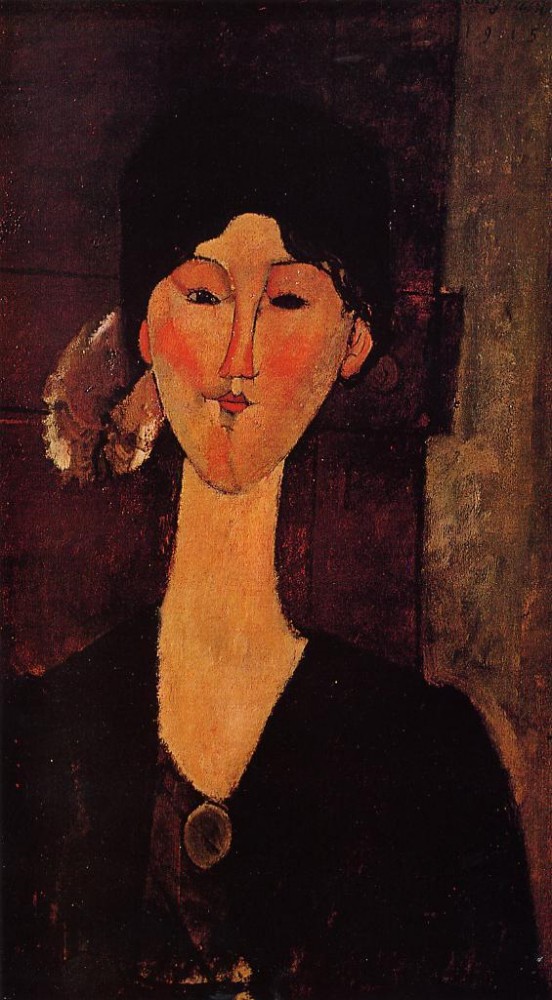 Portrait of Beatrice Hastings by Amedeo  Modigliani