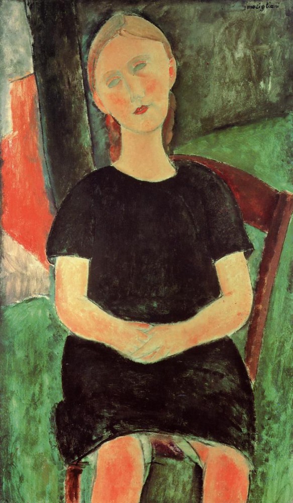 Seated Young Woman II by Amedeo  Modigliani