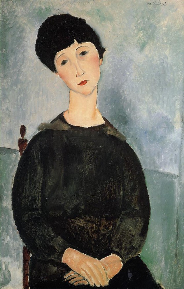 Seated Young Woman by Amedeo  Modigliani
