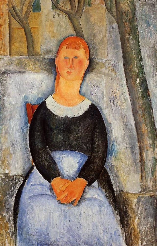 The Beautiful Grocer by Amedeo  Modigliani
