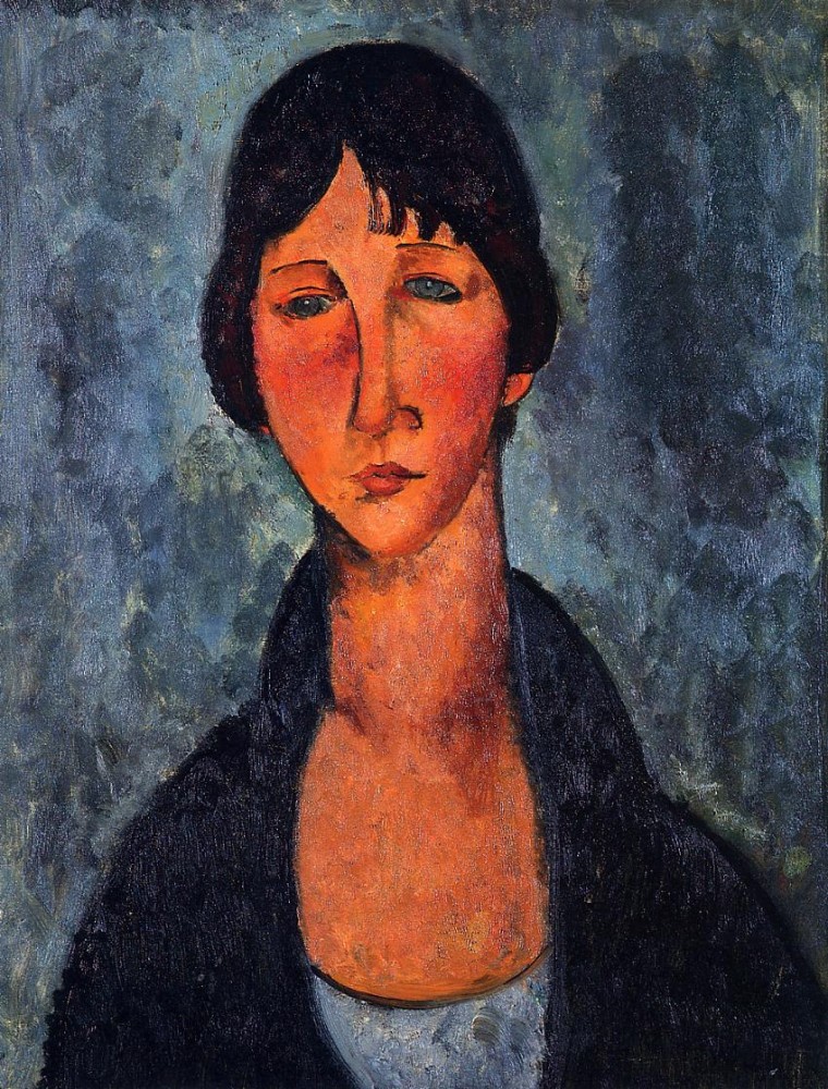 The Blue Blouse by Amedeo  Modigliani