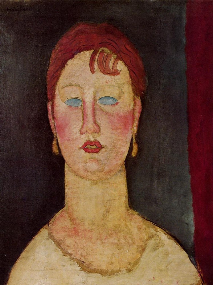 The Singer from Nice by Amedeo  Modigliani