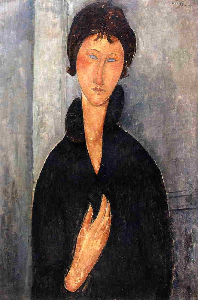 Woman with Blue Eyes by Amedeo  Modigliani