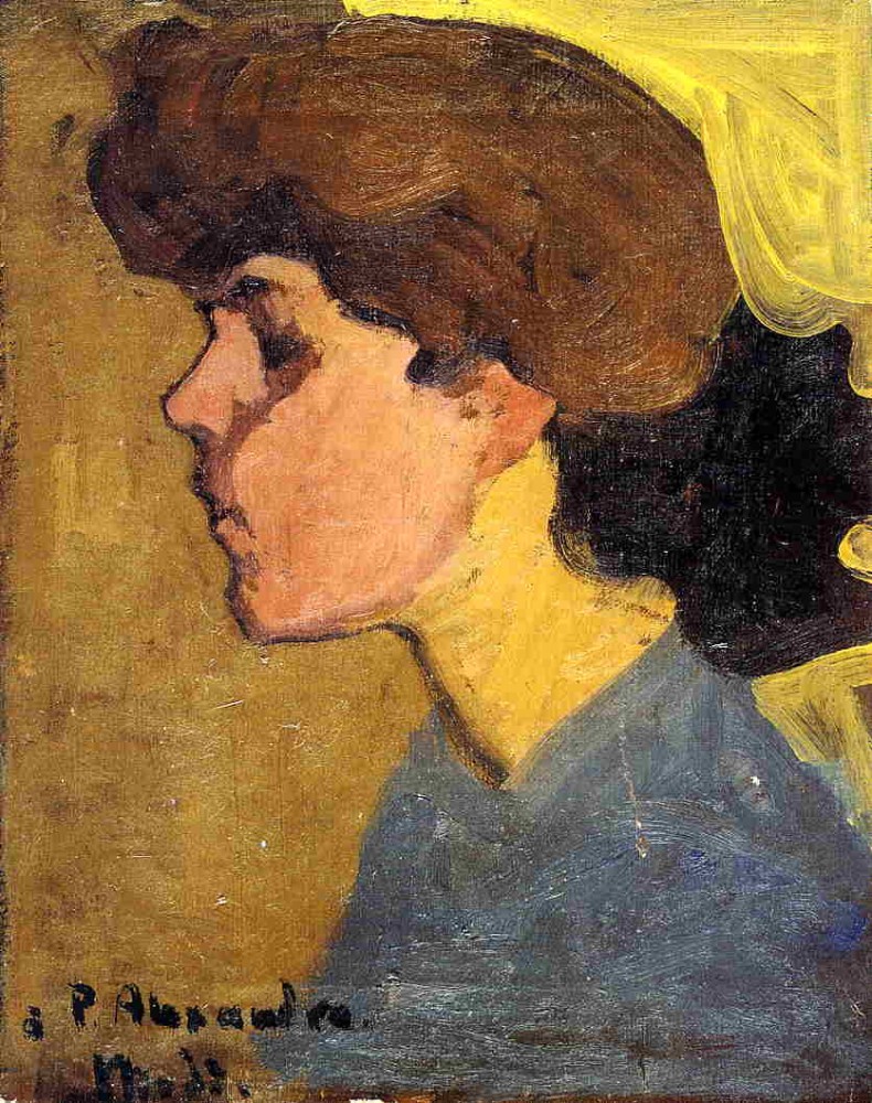 Woman's Head in Profile by Amedeo  Modigliani