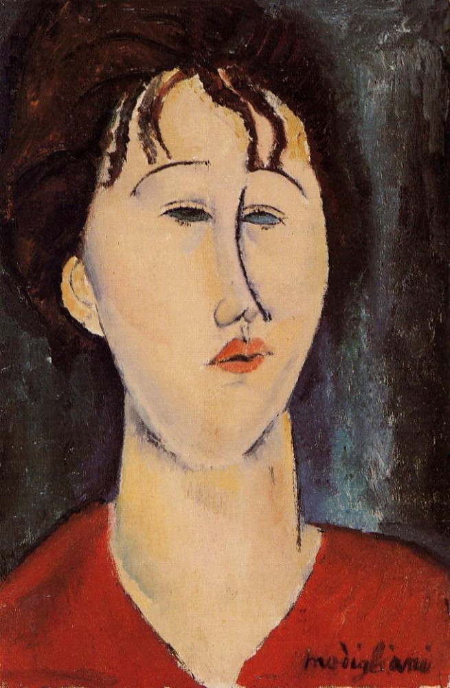 Woman's Head by Amedeo  Modigliani