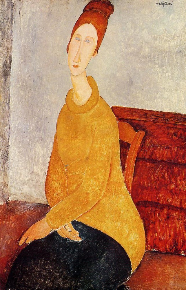 Yellow Sweater by Amedeo  Modigliani