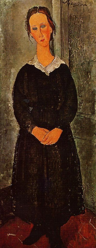 Young Servant Girl by Amedeo  Modigliani