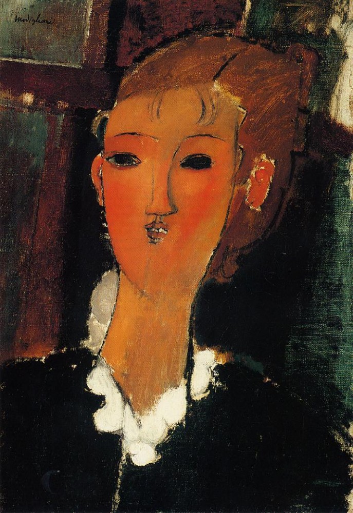 Young Woman with a Small Ruff by Amedeo  Modigliani