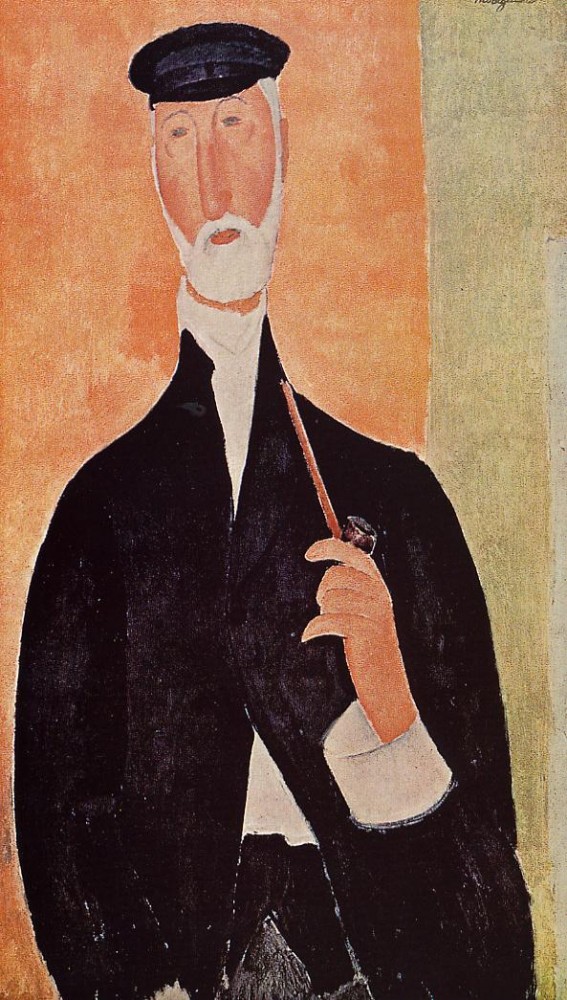 Man with a Pipe by Amedeo  Modigliani