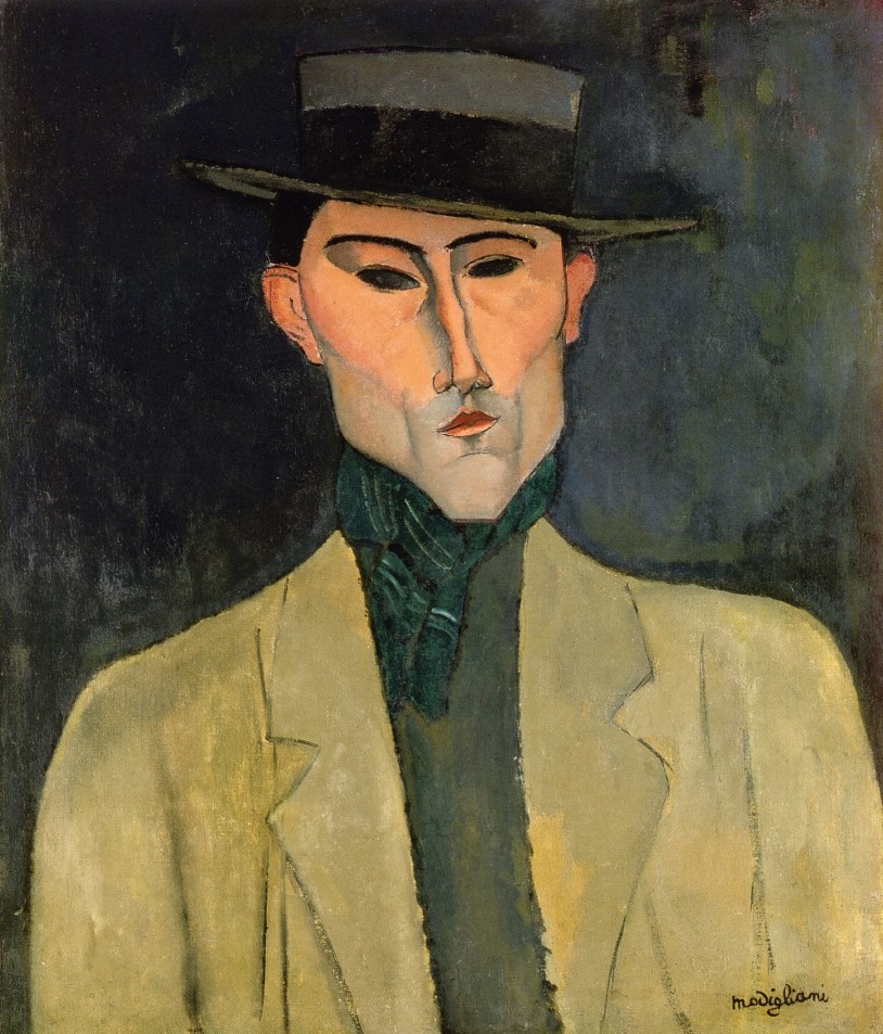 Man With Hat by Amedeo  Modigliani