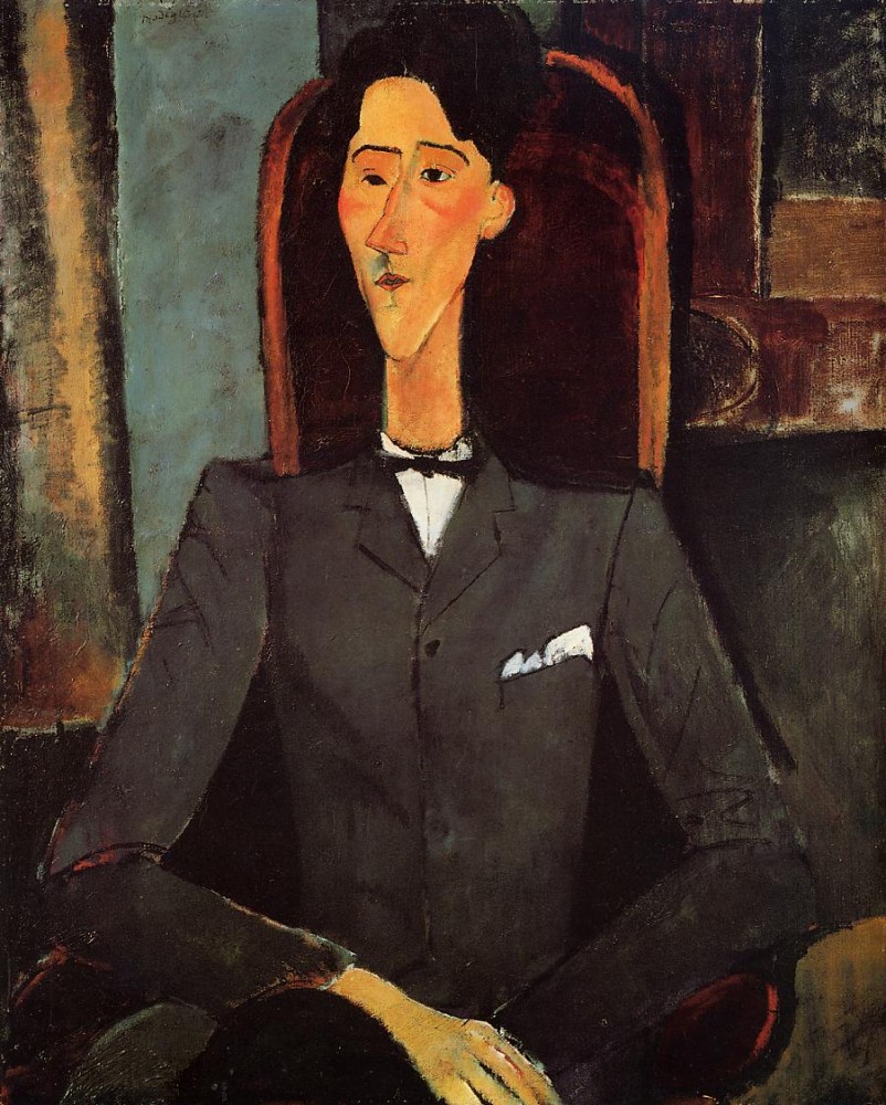 Portrait of Jean Cocteau by Amedeo  Modigliani