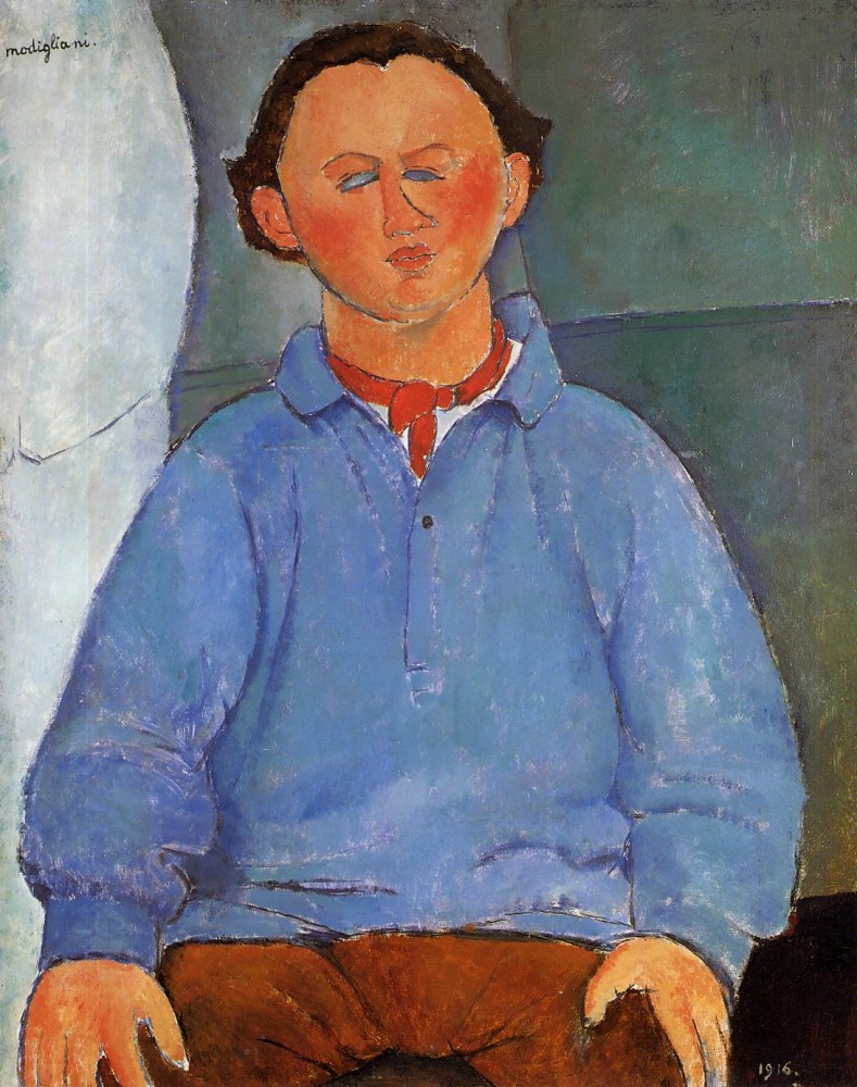 Portrait of Oscar Meistchaninoff by Amedeo  Modigliani