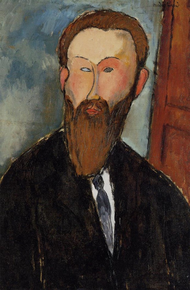 Portrait of the Photographer Dilewski by Amedeo  Modigliani