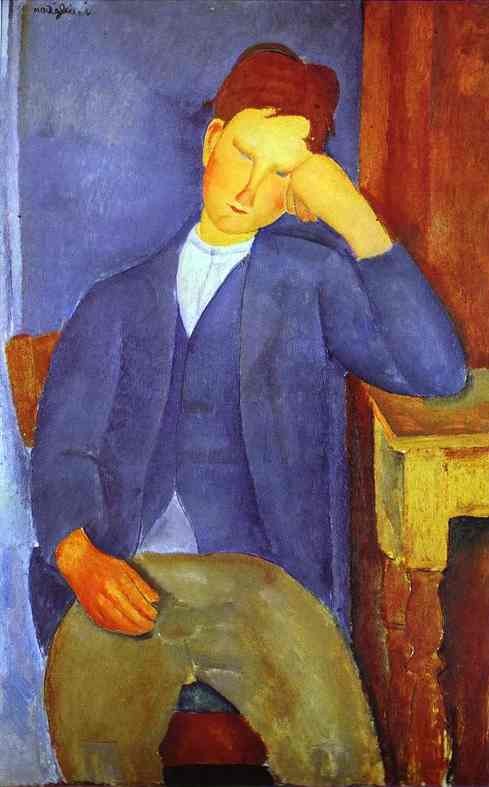 The Young Apprentice by Amedeo  Modigliani