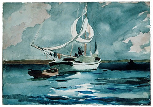 Sloop Nassau by Winslow Homer