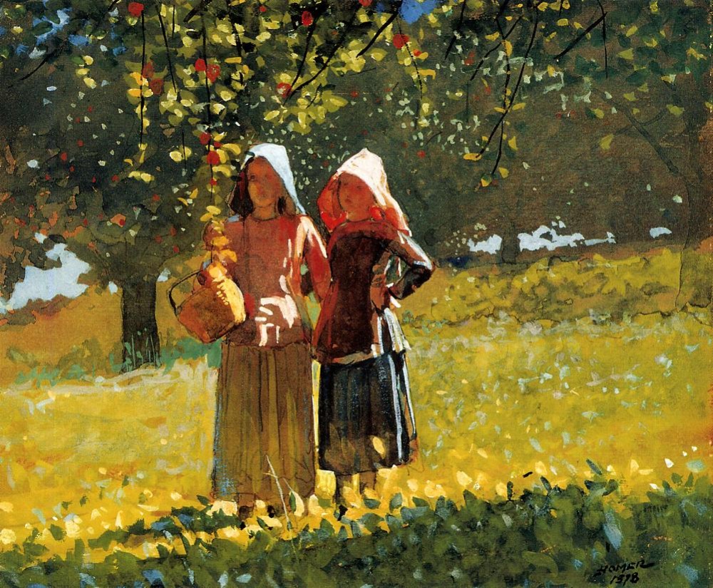 Apple Picking by Winslow Homer