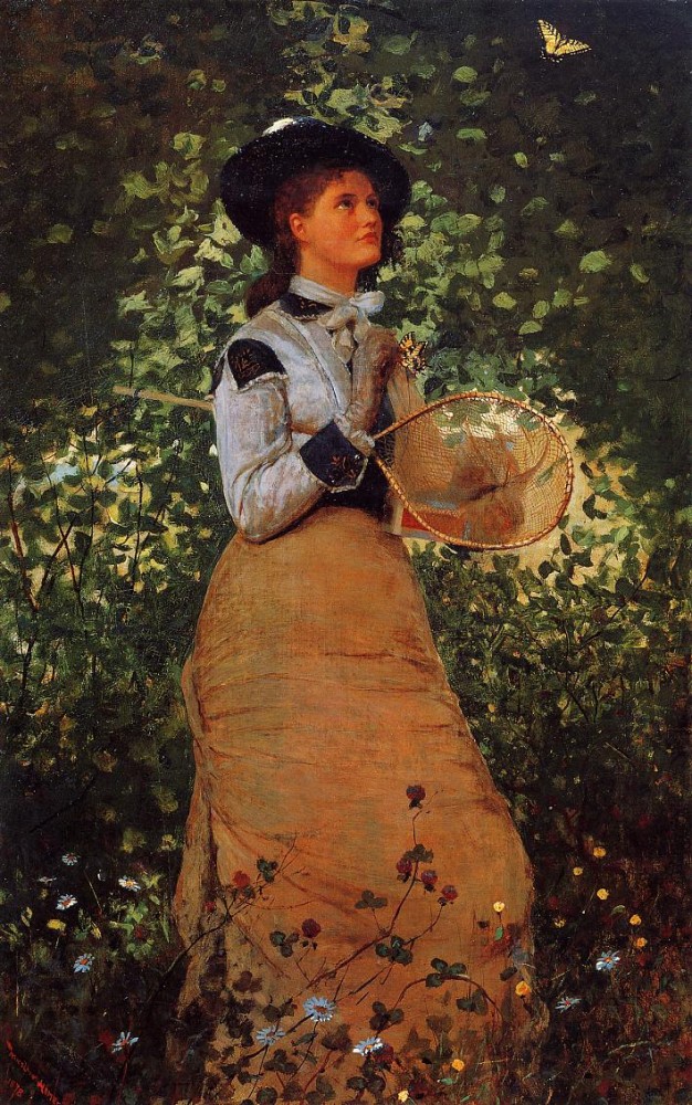 The Butterfly Girl by Winslow Homer