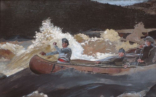 Shooting The Rapids by Winslow Homer