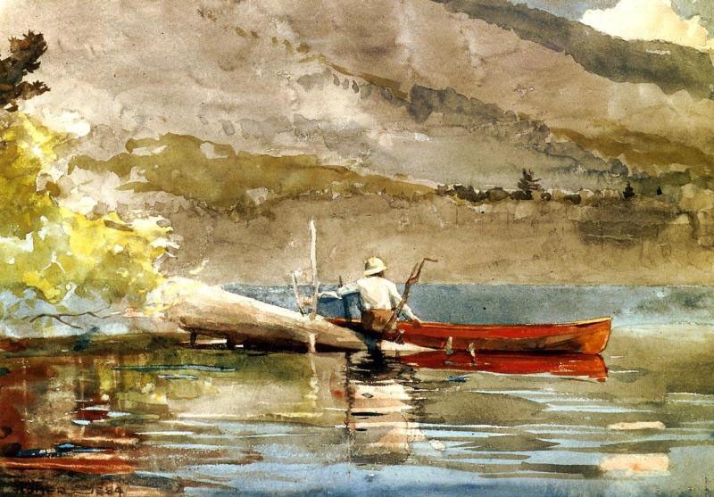 The Red Canoe 2 by Winslow Homer