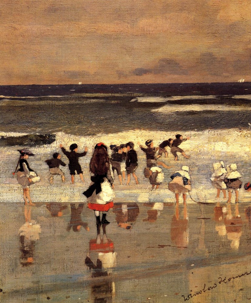 Beach Scene by Winslow Homer