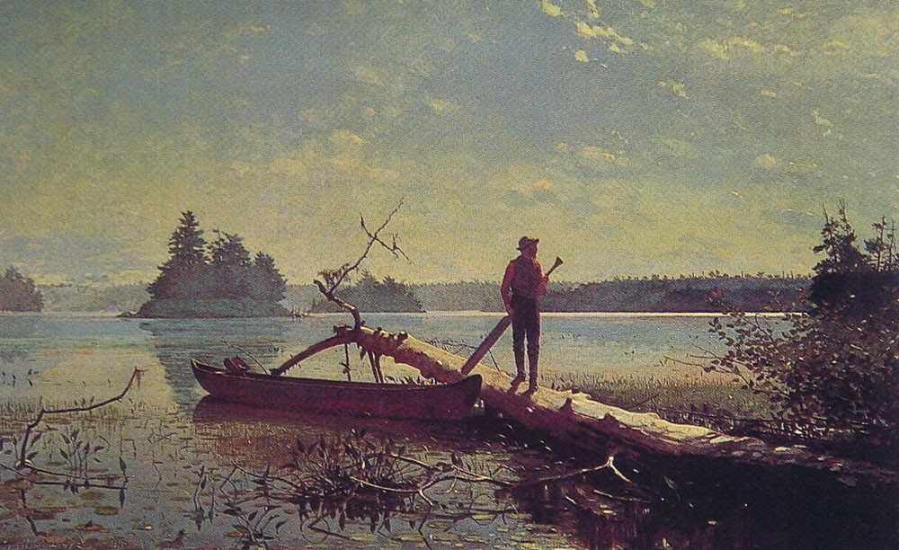 An Adirondack Lake by Winslow Homer