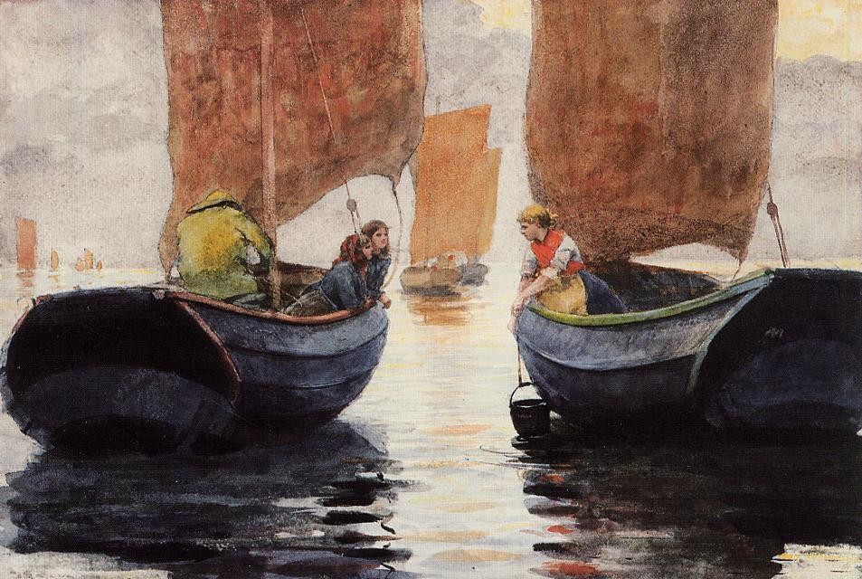 An Afterglow by Winslow Homer