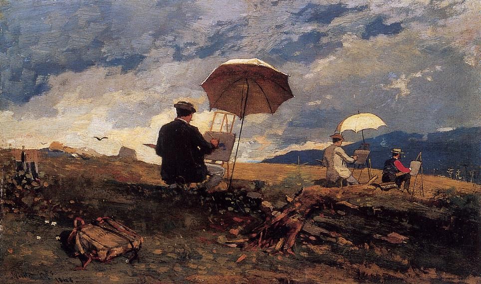 Artists Sketching in the White Mountains by Winslow Homer