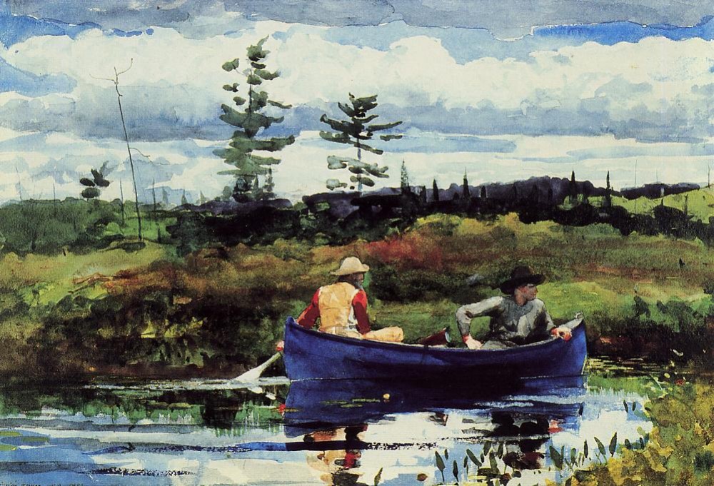 The Blue Boat by Winslow Homer