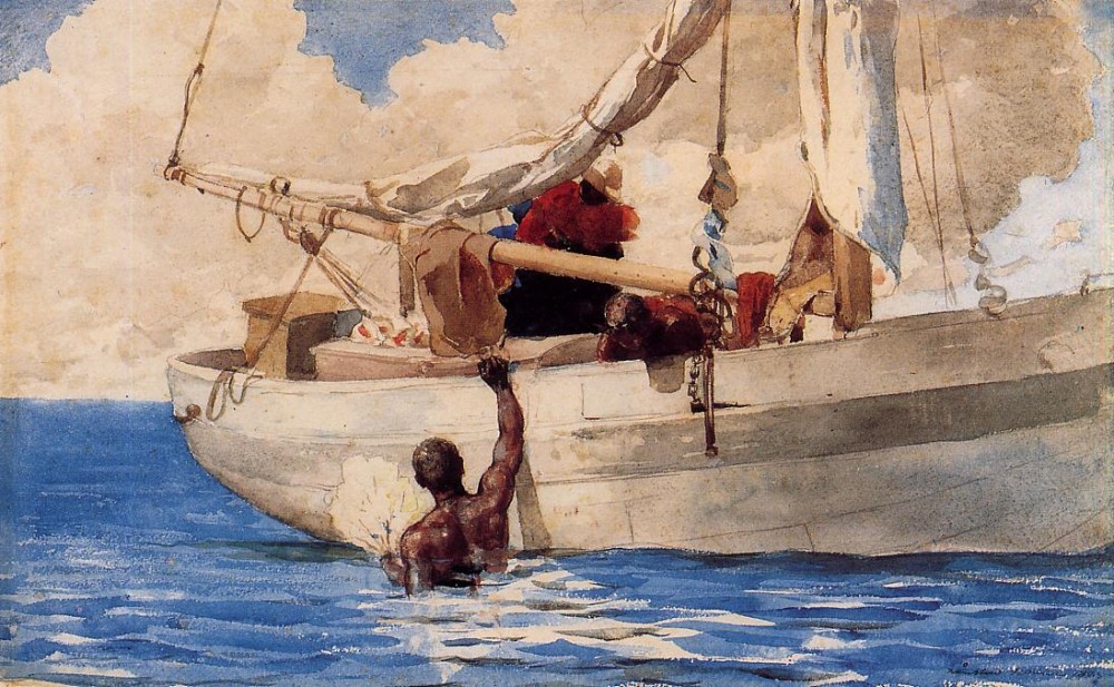 The Coral Divers by Winslow Homer