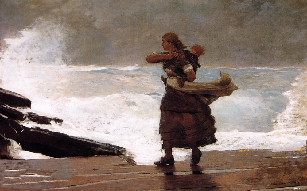 The Gale by Winslow Homer