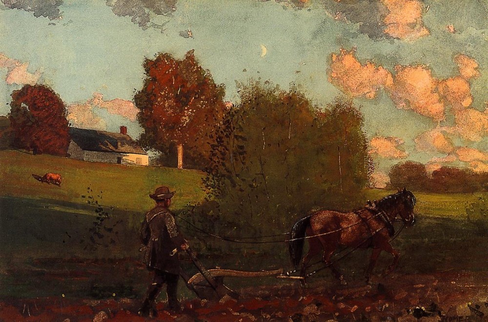 The Last Furrow by Winslow Homer
