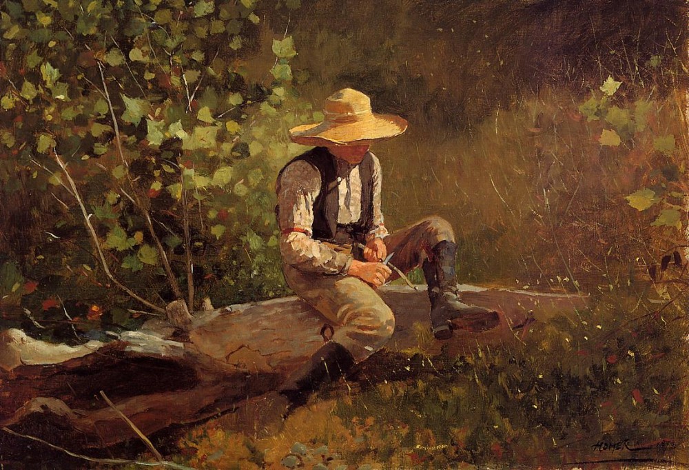 The Whittling Boy by Winslow Homer