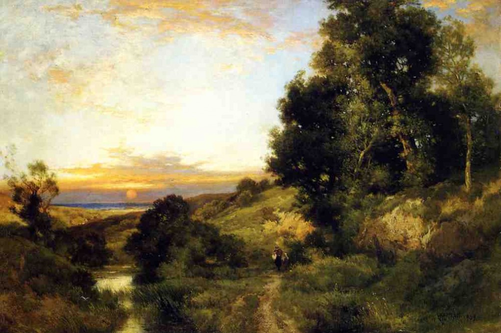 A Late Afternoon In Summer by Thomas Moran