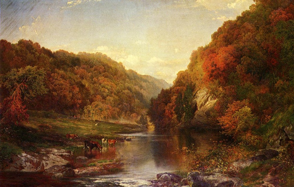 Autumn On The Wissahickon by Thomas Moran