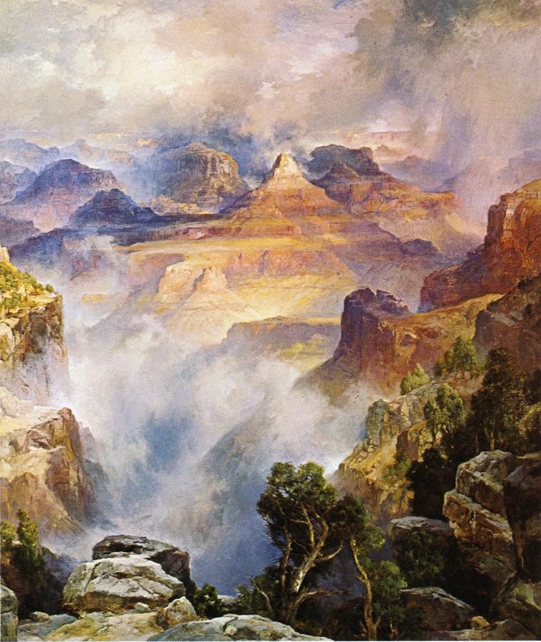 Canyon Mists, Zoroaster Peak by Thomas Moran