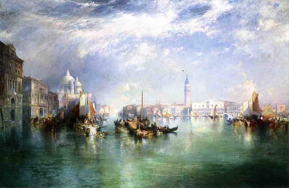 Entrace To The Grand Canal, Venice by Thomas Moran