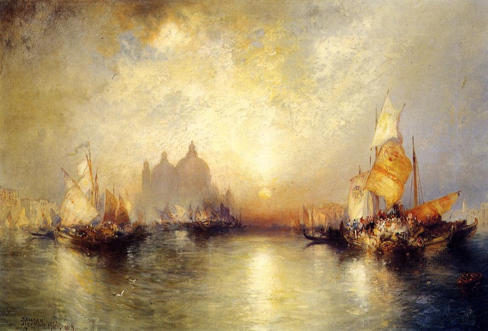 Entrance To The Grand Canal, Venice by Thomas Moran
