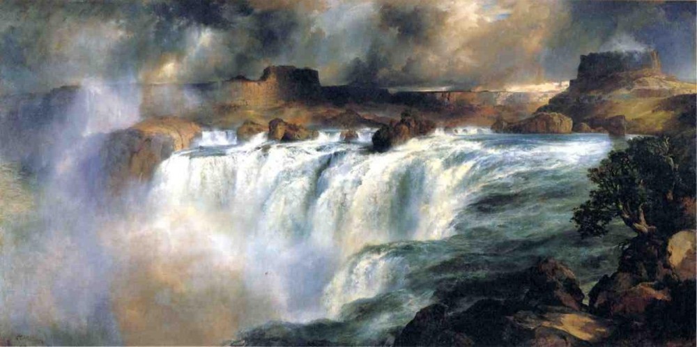 Shoshone Falls On The Snake River by Thomas Moran