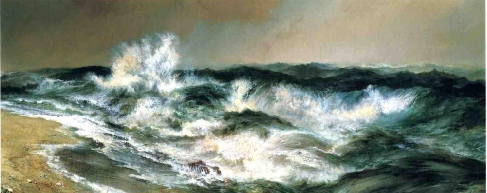 The Much Resounding Sea by Thomas Moran