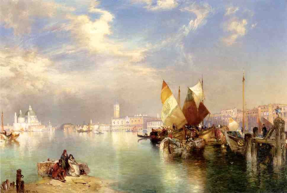 Venice, The Little Bridge by Thomas Moran