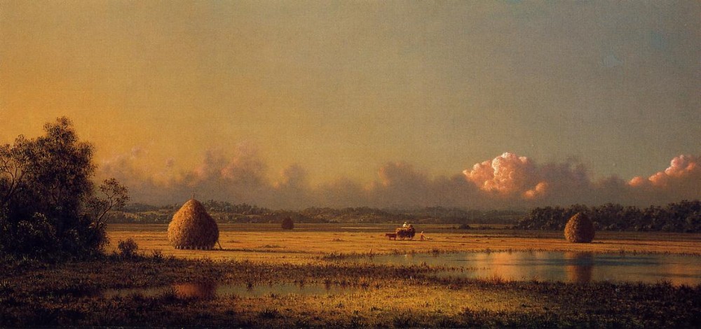 Hayfields A Clear Day by Martin Johnson Heade