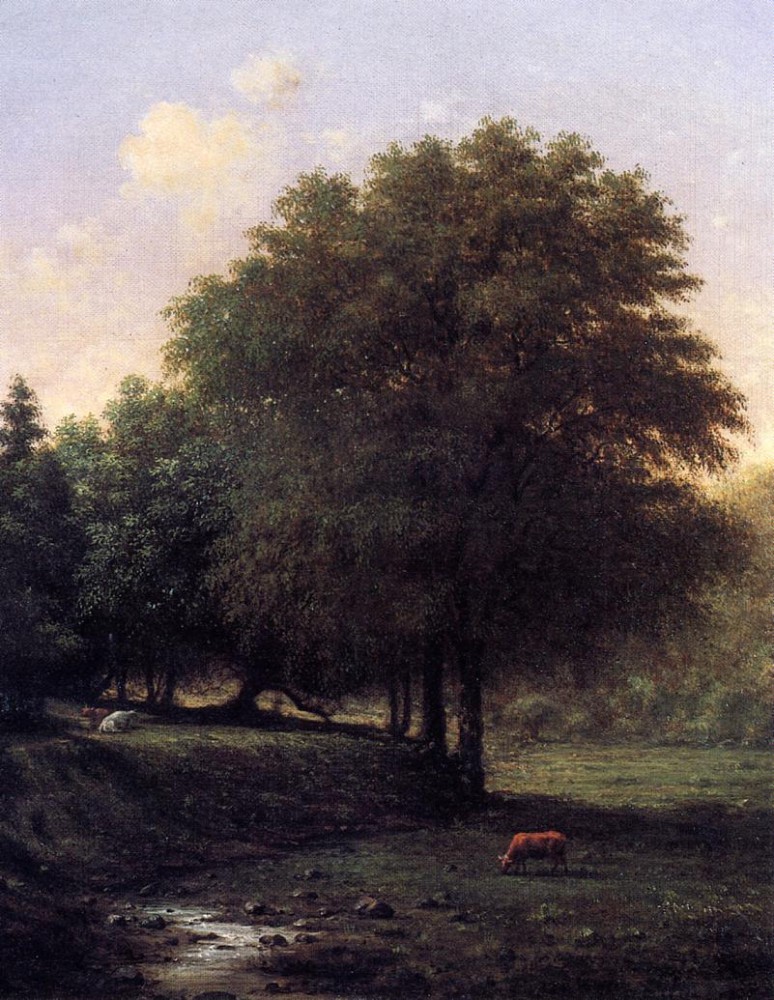 Summer Landscape With Cattle by Martin Johnson Heade