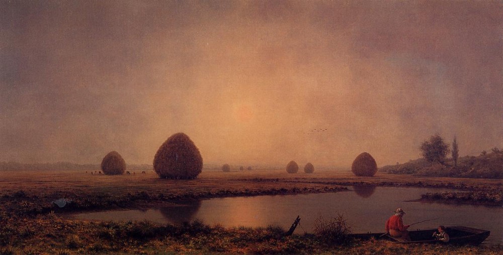Sunrise On The Marshes by Martin Johnson Heade