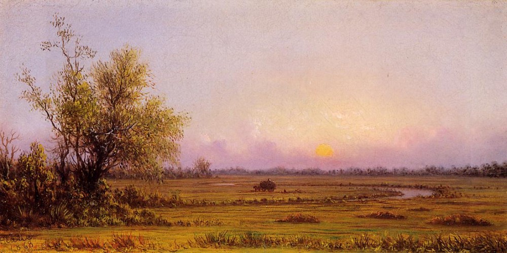 Sunset Marsh by Martin Johnson Heade