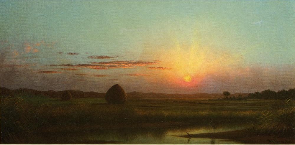 Sunset Over The Marsh by Martin Johnson Heade