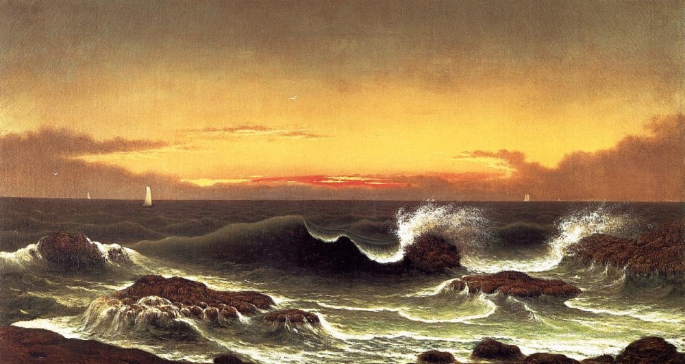 Seascape Sunrise by Martin Johnson Heade