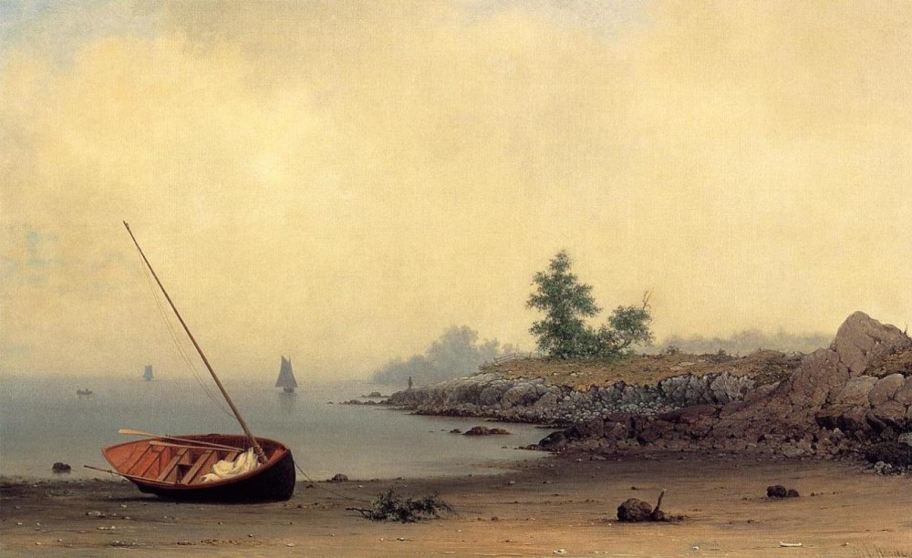 The Stranded Boat by Martin Johnson Heade