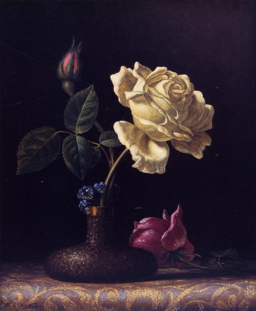 The White Rose One by Martin Johnson Heade